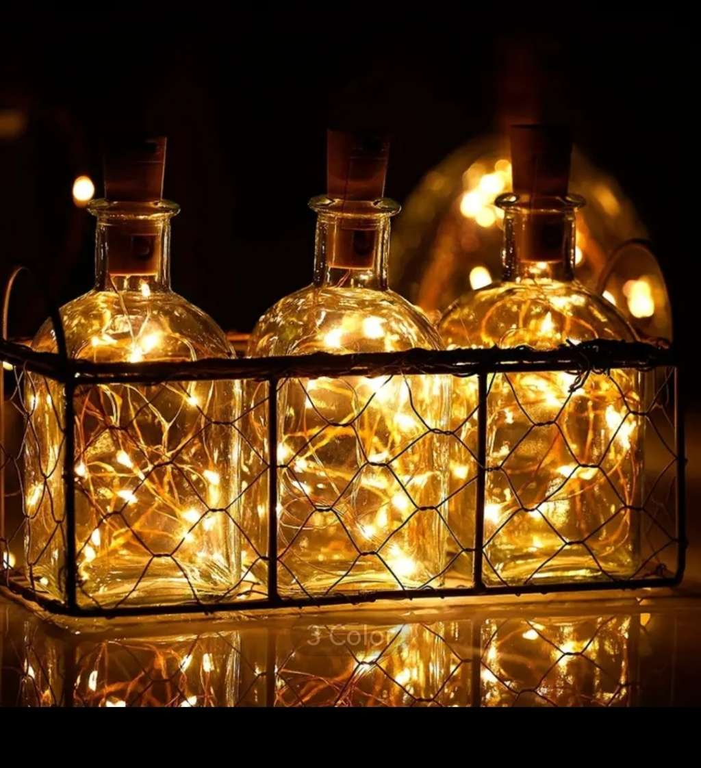 12 Pack Wine Bottle String Lights, With Switch, 6.6Ft 20 LED Bottle Light, Universal Size