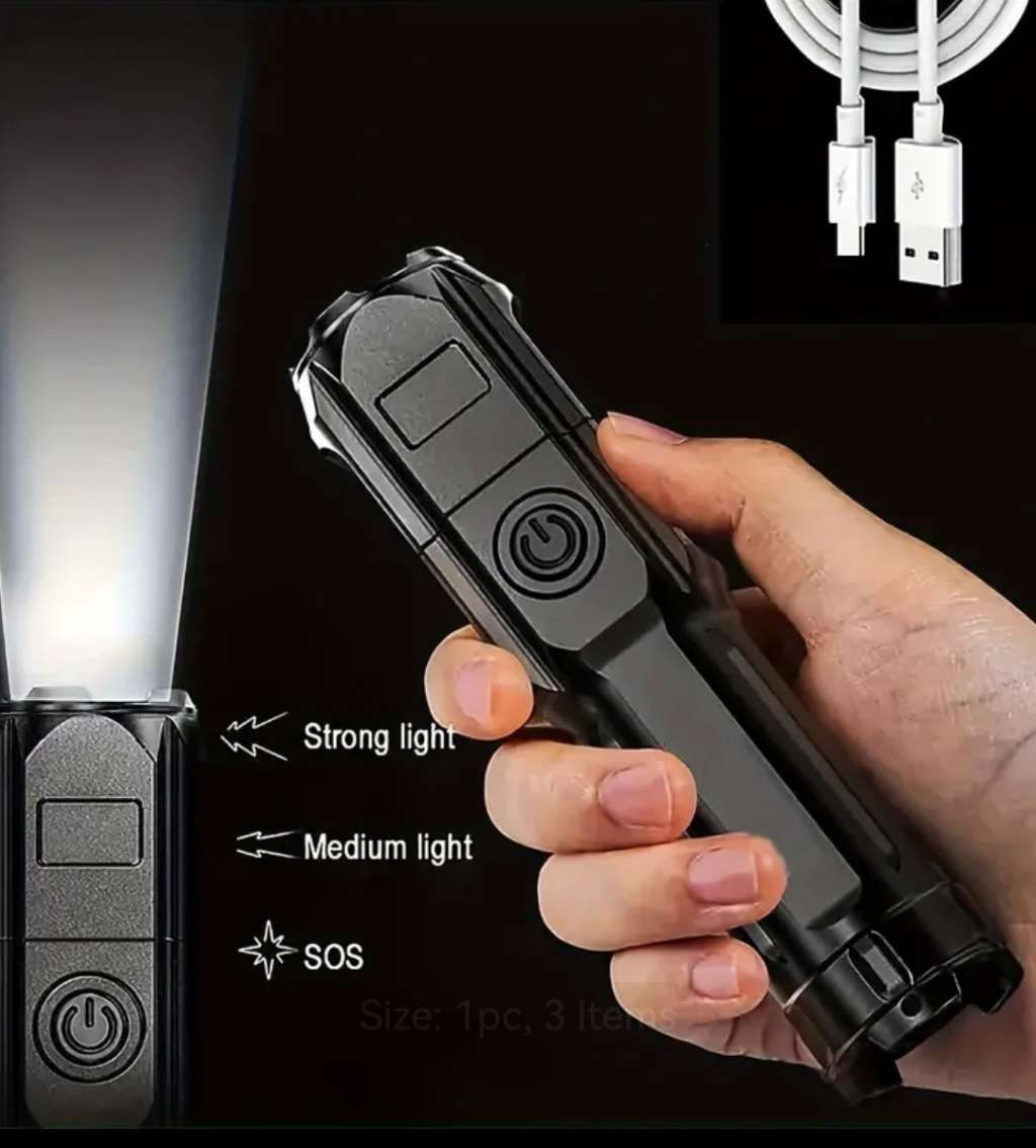 Ultra-Bright Usb Rechargeable Flashlight
