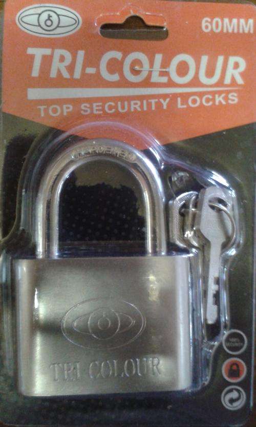 60MM TRI-COLOUR TOP SECURITY LOCK