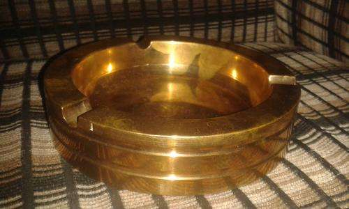 Heavy Solid Brass Ashtray - 1.5kg