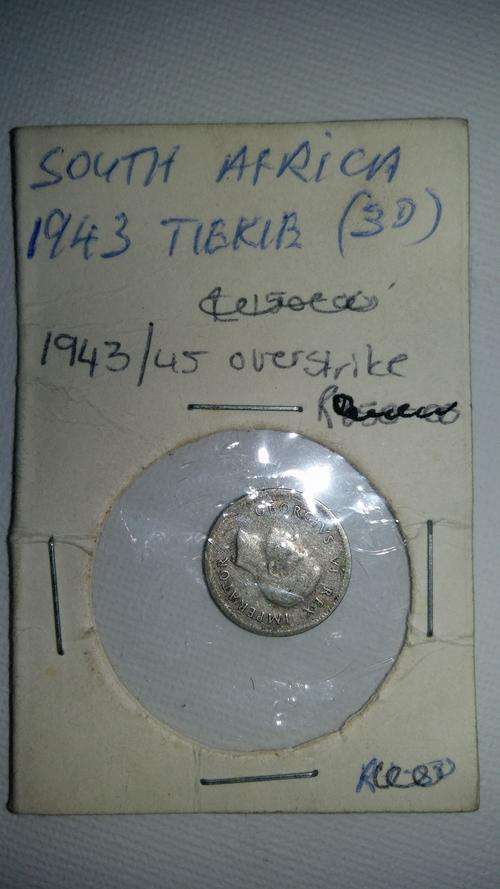 1943 SOUTH AFRICAN TIEKIE / OVERSTRIKE 3D