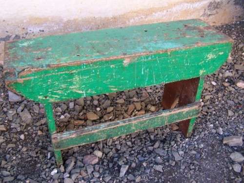 little green bench...so original !!!