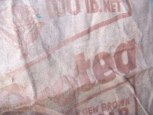 hessian bag  ... Protea - golden brown sugar !!!