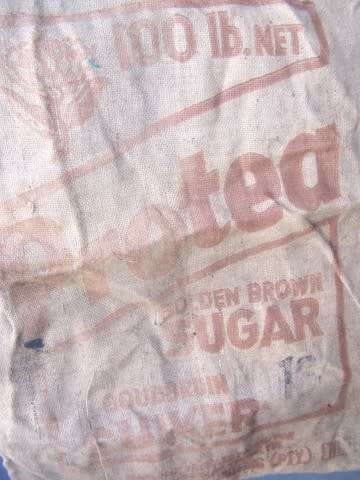 hessian bag  ... Protea - golden brown sugar !!!