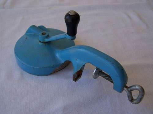 bean slicer ...  of blue hue !!!