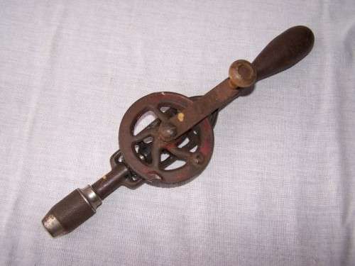 hand drill ... of the egg beater variety !!!
