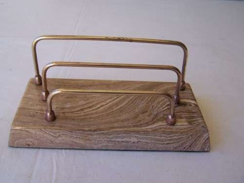 letter rack ... copper and brass !!!