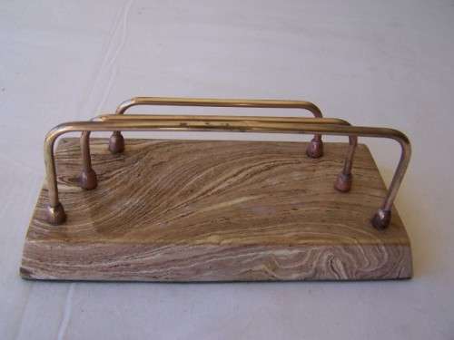 letter rack ... copper and brass !!!