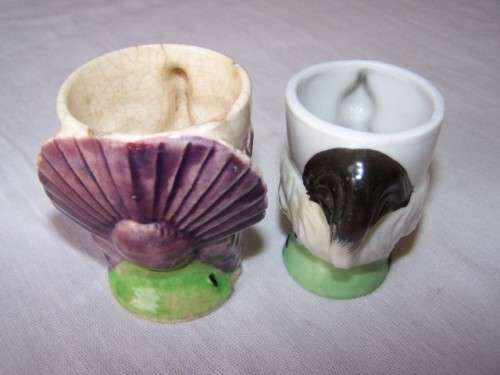 egg cups ... 2 old birds !!!