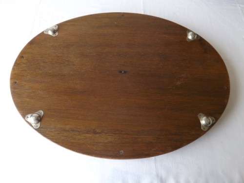 tray ...  1925 ... oak with a gallery  !!!