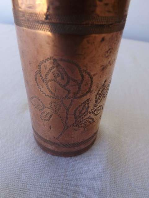 money box ...  rose, thistle and shamrock incision !!!