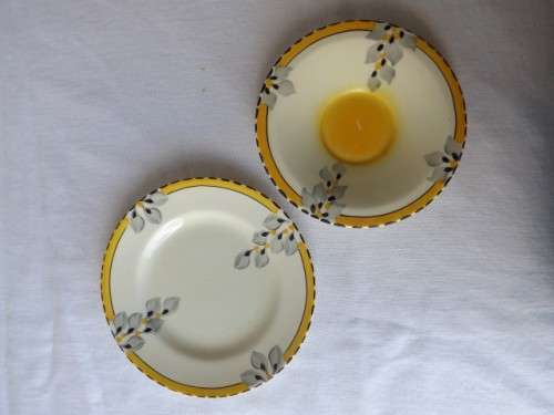 plate and saucer  ... burleigh glass !!!