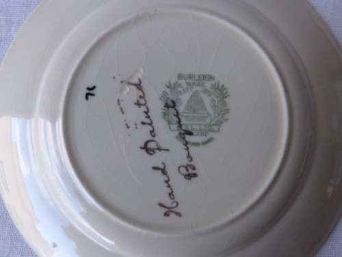plate and saucer  ... burleigh glass !!!