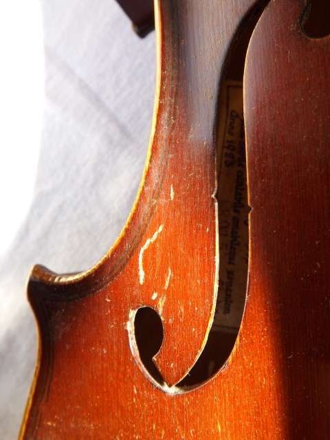 violin ... frank renier in a battered case !!!
