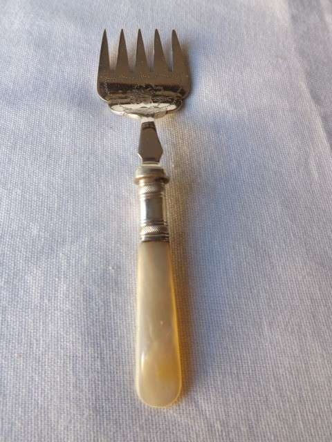 fork ... with a mother of pearl handle !!!