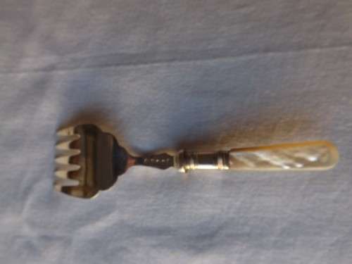 fork ... with a mother of pearl handle !!!