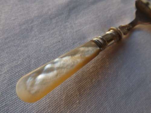 fork ... with a mother of pearl handle !!!