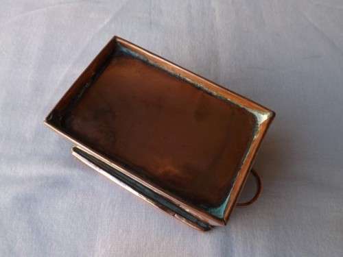 small rectangular tin ... of copper !!!