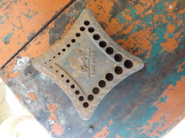 stunning cast iron stand ... for drill bits !!!