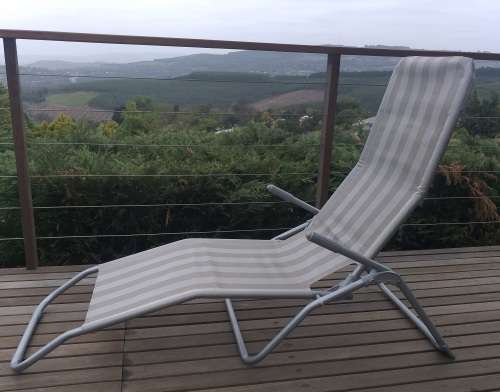 Sun Lounger / Reclining Pool Chair - Portable