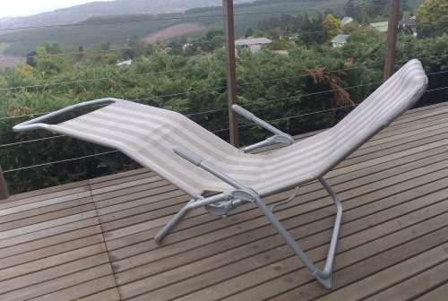 Sun Lounger / Reclining Pool Chair - Portable