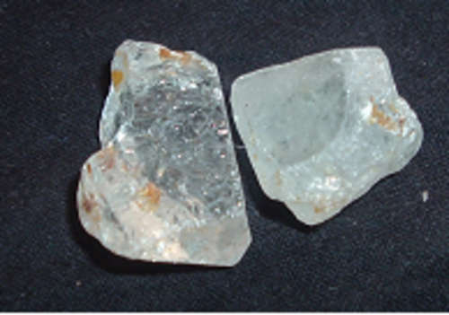 2 Rough WHITE TOPAZ  STONES KNOWN AS THE STONE OF TRUE LOVE AND SUCCESS