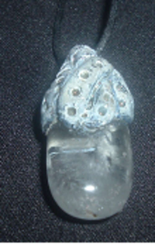 Clear Quartz  pendant activate any chakra,powerful healer, cleansing, strengthening and prote