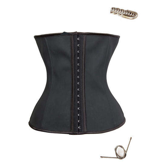 Latex 9 Steel Boned  Shaper Underbust Corset for waist training and gym  M,L,XL,2XL