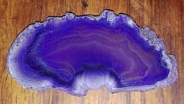 Purple Agate Slice  helps you get re-centered.