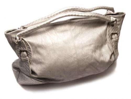 Ladies large fashion bag silver