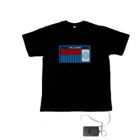 SOUND ACTIVATED T- SHIRT IDEAL FOR NEW YEAR  large info look inside