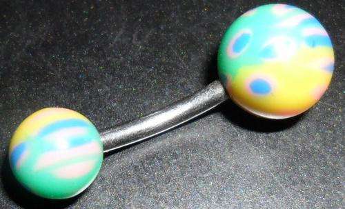 Belly ring surgical steel bar