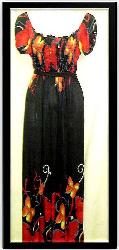 Spandex Maxi Dress. -Wash and Wear - Sizes 36 and 38