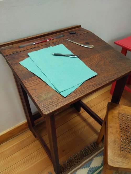 Vintage school desk