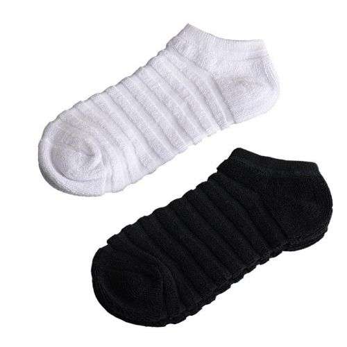 Thickened Cotton Towel Ankle Sports Socks - Black (In Stock)