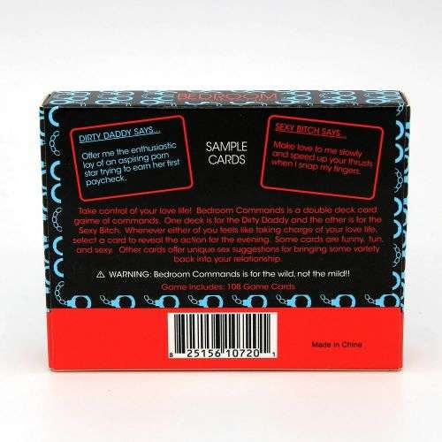 Bedroom Commands Card Sex Game