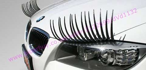 Car Headlamp Eyelash Stickers (In Stock)