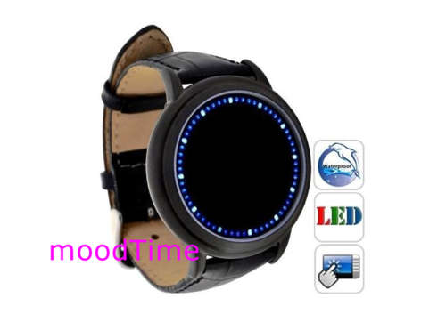 Japanese Style Inspired Blue LED Touchscreen Watch