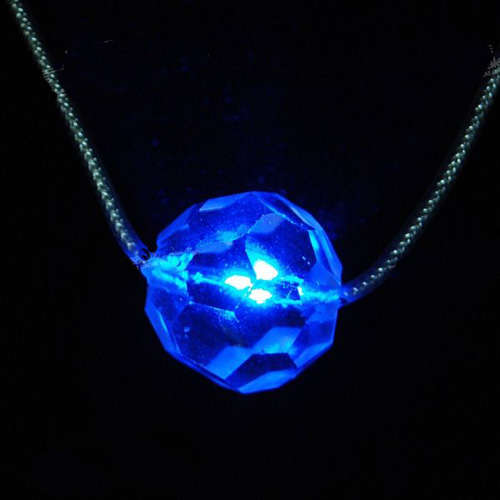 Blue LED Necklace (Battery Included)