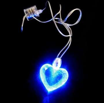 Red/Blue/Green LED Necklace (Battery Included)