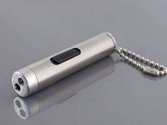 Red Laser + LED Light Pointer (5mW Silver)