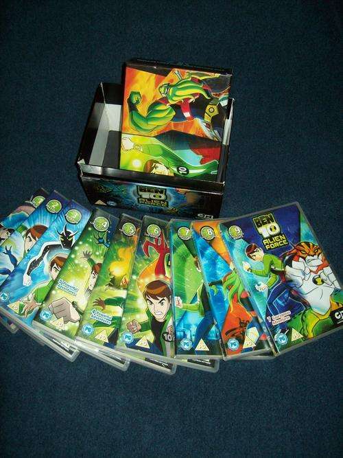 BEN 10 THE COMPLETE DVD COLLECTION ALIEN FORCE (9DVDS) / FREE DELIVERY ON SALE