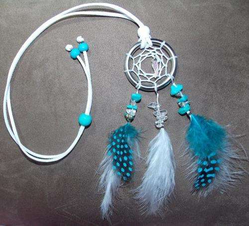 Dream Catcher Necklace with Gemstones