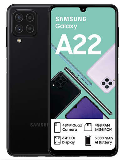 Samsung Galaxy A22 LTE DS 64GB Black  Pre-Owned