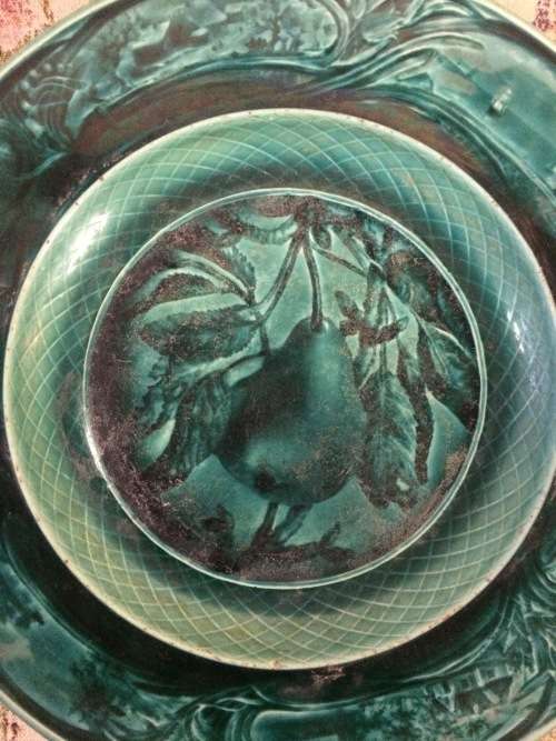 Antique French plate. Amazing detail.