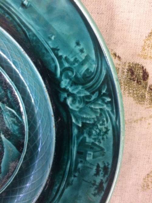 Antique French plate. Amazing detail.