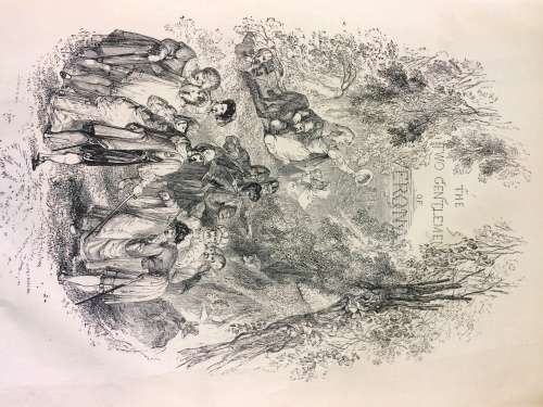 Antique leather book of Shakespeare's plays