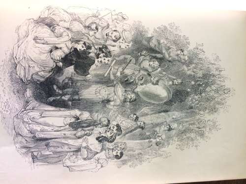 Antique leather book of Shakespeare's plays