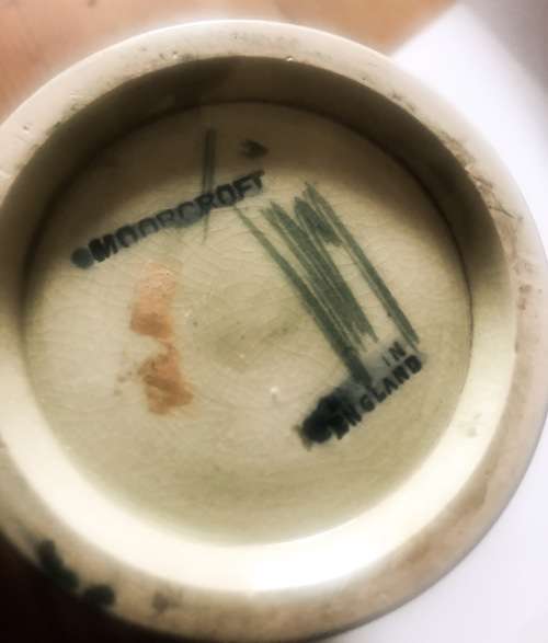 MOORCROFT COBALT BLUE VASE RESERVED FOR JOHN