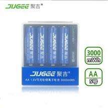 New technology AA 1.5V Li-Ion batteries x4 and charger ( 3000mWh ) Constant 1.5V !